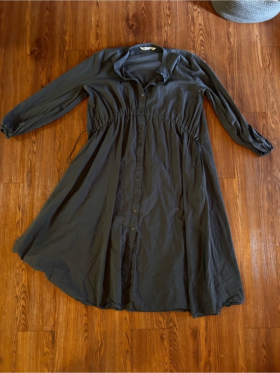 Zara Dresses & Skirts - Zara cotton Adjustable Long Sleeve Drawstring-Waist Dress